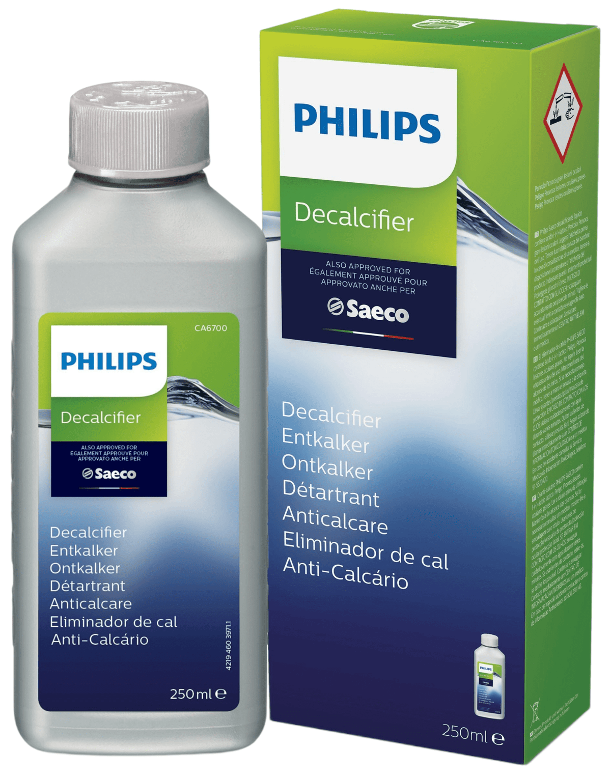 Afkalker til Saeco og Philips espressomaskiner