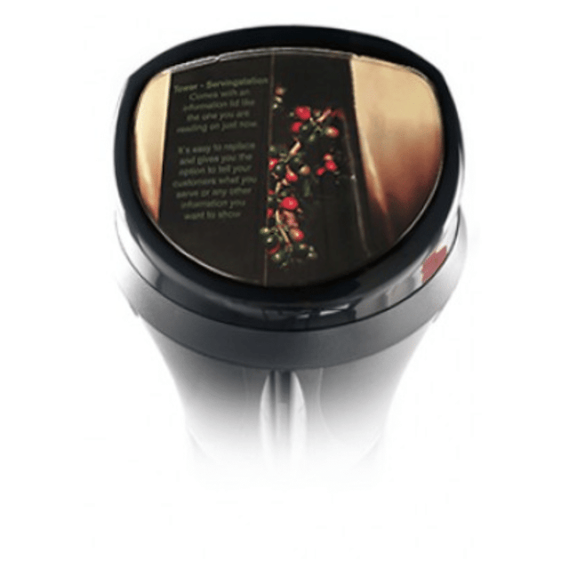 CREM 2.5 liter display cover Kristians Kaffe