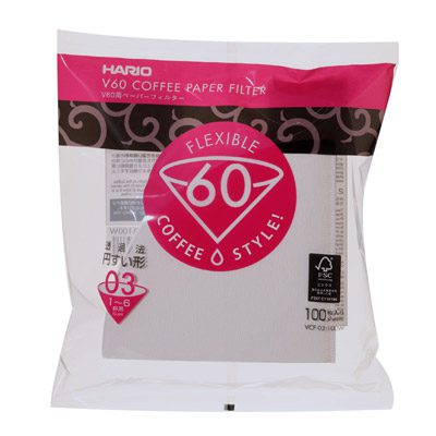 Hario V60 filtre VCF-03 til 1-6 kops