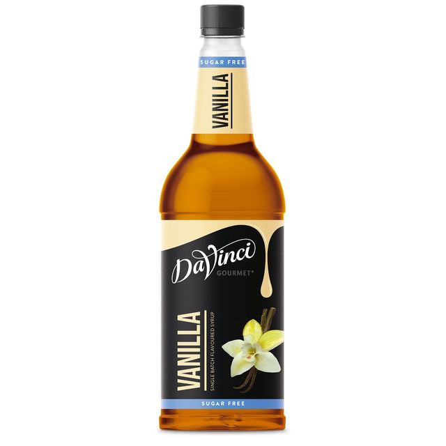 DaVinci Gourmet Sugar Free Vanilla Syrup - 1000 ml flaske Kristians Kaffe