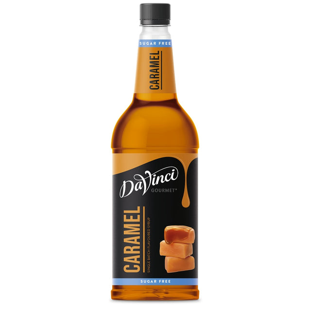 DaVinci Gourmet Sugar Free Caramel Syrup - 1000 ml flaske Kristians Kaffe